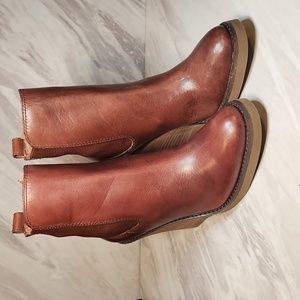 Lucky Brand "Fedora" Wedge Bootie sz6.5